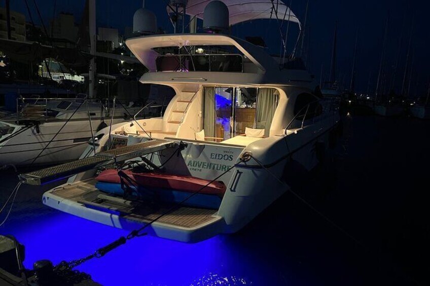 Wine Tasting on Luxury Yacht Sunset Evening in Marina