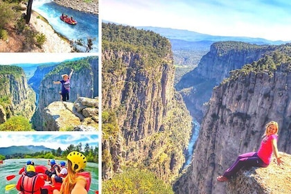 Tazı Canyon, Adler Canyon & River Rafting Combo Tour From Antalya, Side, Al...