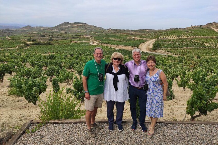 La Rioja two wineries visit with wine tasting and pintxos in small group tour