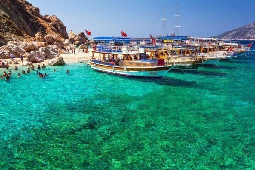 Adrasan Suluada Island Boat Tour From Antalya - Kemer -Belek