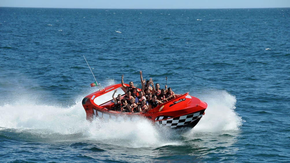 View of the Albufeira jet boat tour 