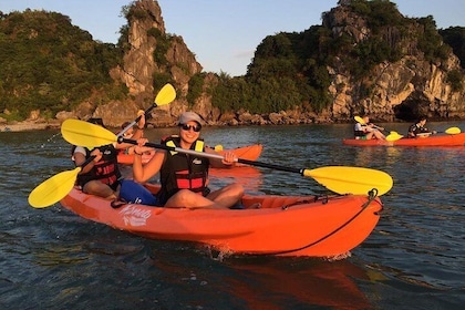 Renea Cruises Halong bay 2 days, 1 night: Bai Tu Long bay, Kayaking and swi...