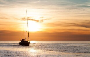 Private Sunset Sailing Yacht Cruise to Rhenia Island