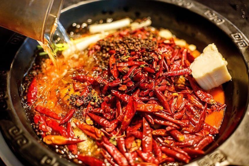 Half-Day Private Sichuan Hot-Pot Cooking Class with Local Spice Market Visit
