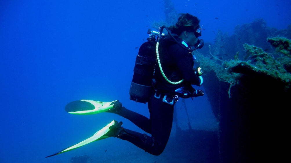 Scuba diver in Heraklion 