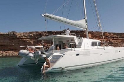 Crucero semiprivado en catamarán de lujo con comidas, bebidas y transporte.