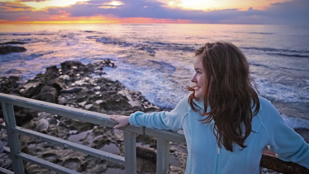 Sunset at La Jolla near San Diego California