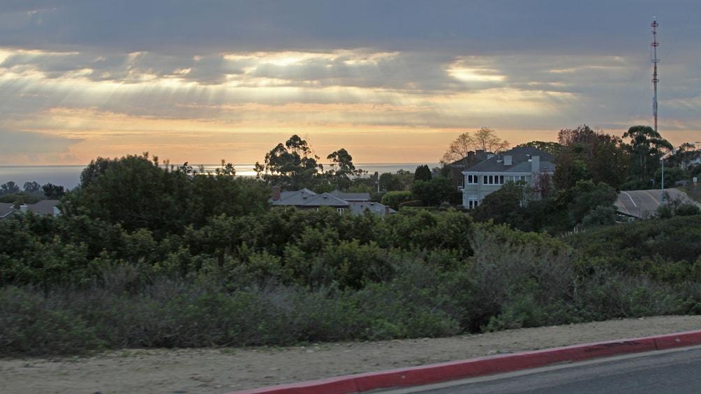 Dusk view at La Jolla near San Diego California