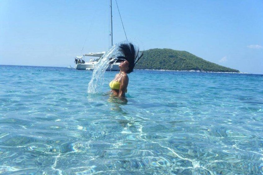 A full day sailing on a sailing yacht from Paros to the Small Cyclades