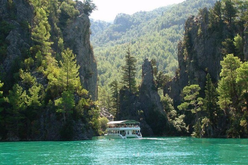 visit by boat to green canyon.