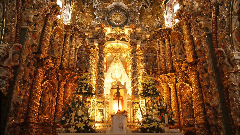 View inside a church in Puebla 