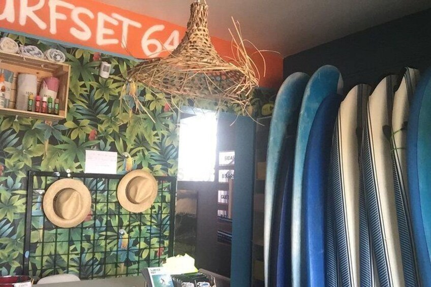 Rental surf equipment