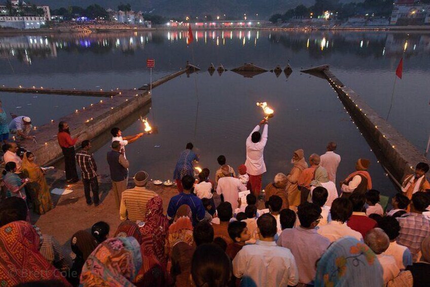 Aarti Ceremony at Pushkar Ghats
