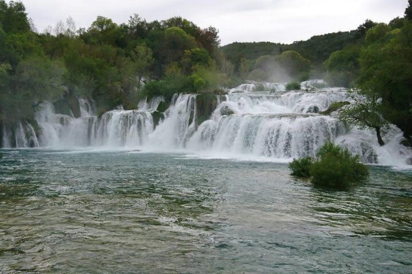 All inclusive luxury Krka waterfalls trip from Split or Trogir.