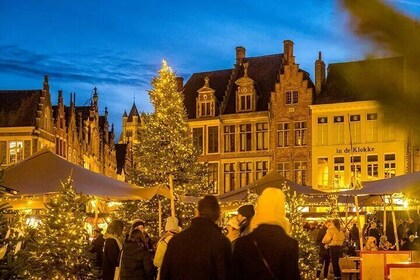 Brussels: Tour Bruges & Ghent with Cruise + Chocolatier Visit