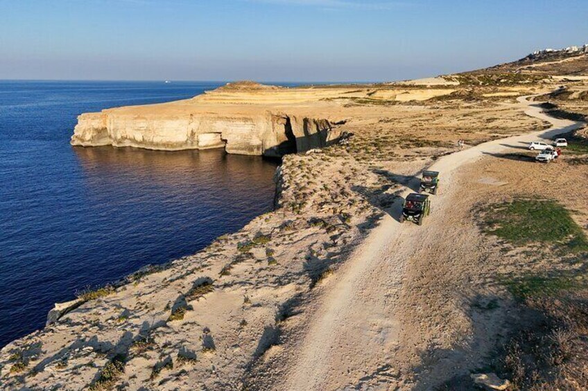 GOZO & Blue Lagoon Jeep Sunset Safari (Comino cave tour) 