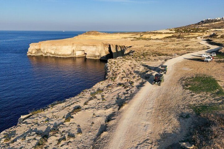 GOZO & Blue Lagoon Jeep Sunset Safari (Comino cave tour)