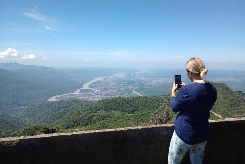 Bird'sEye Vew of Rishikesh from Temple Top