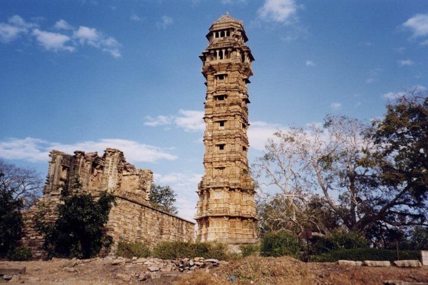 Vijay stambh tower of victory at chittorgarh 