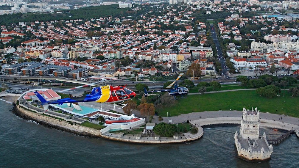 Discoveries Quarter by Helicopter