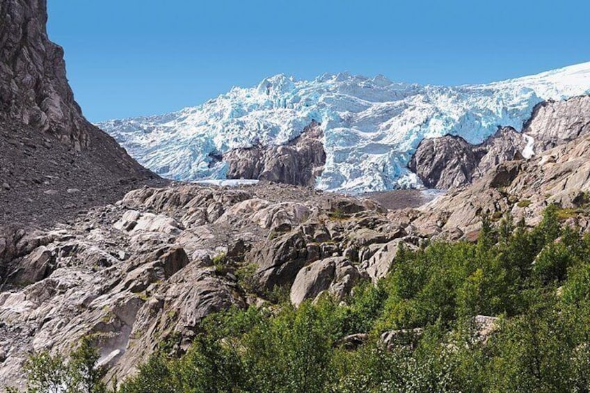 Folgefonna glacier mountain rocks
