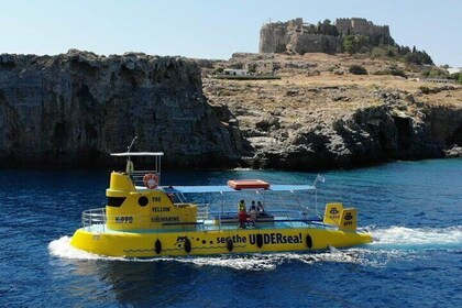 The Yellow Submarine Hippo in Rhodes Morning Trip