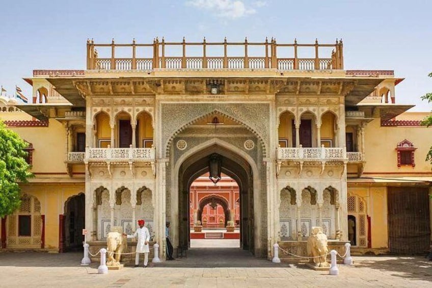 Entry gate of Maharajah's City Palace Jaipur