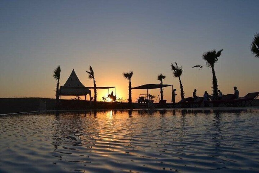 Magical dinner and camel ride on sunset in Desert Marrakech 