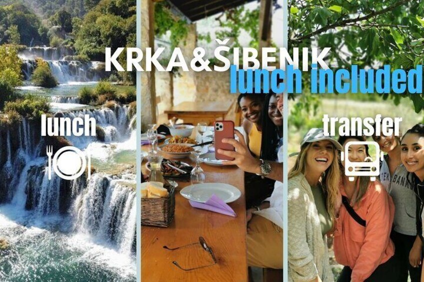 Krka waterfalls from Split - transfer and lunch INCLUDED