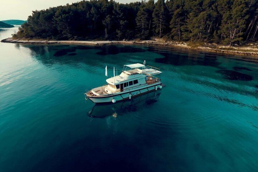 Mljet Island National park Private Yacht Excursion from Korcula Island