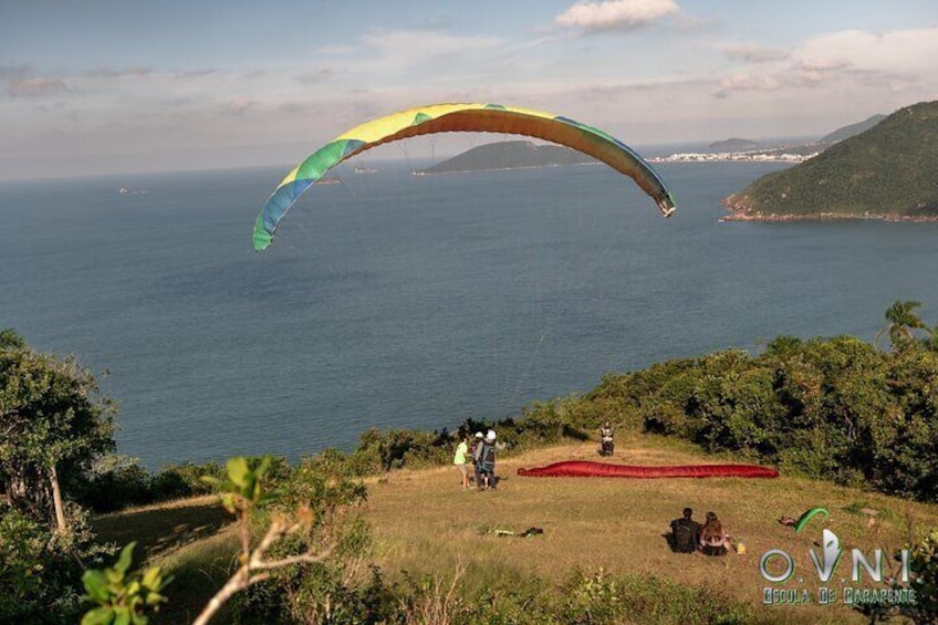 Paragliding flight with instructor in Florianópolis