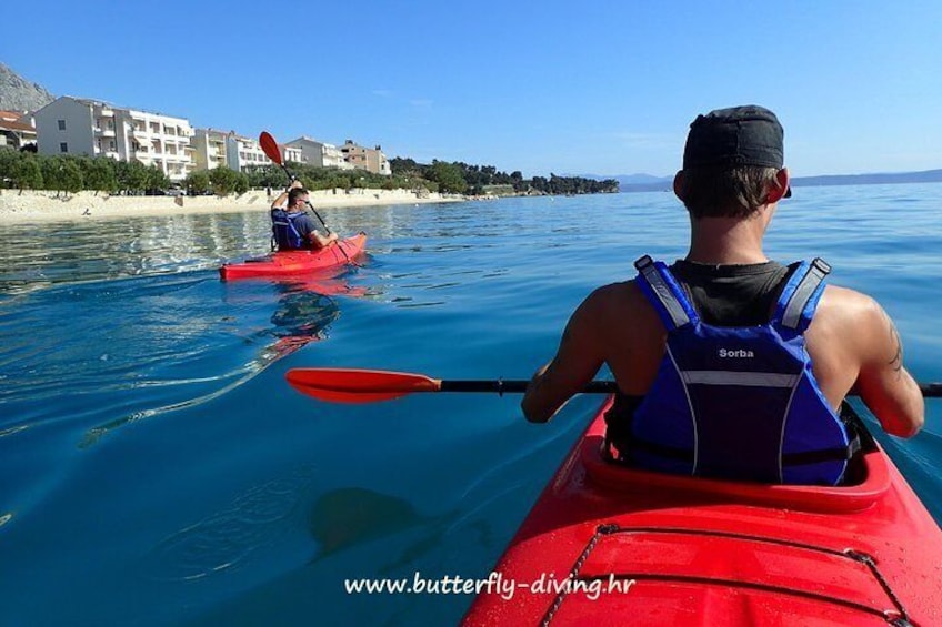 Double kayak rent Makarska