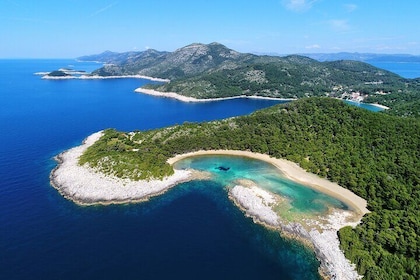 Excursion en bateau au parc national de Mljet et aux 3 îles