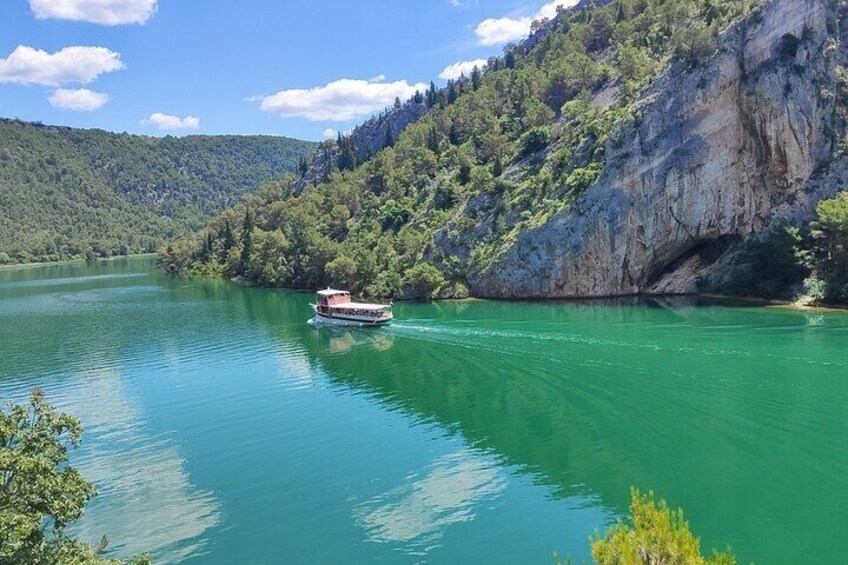 Boat on Krka river