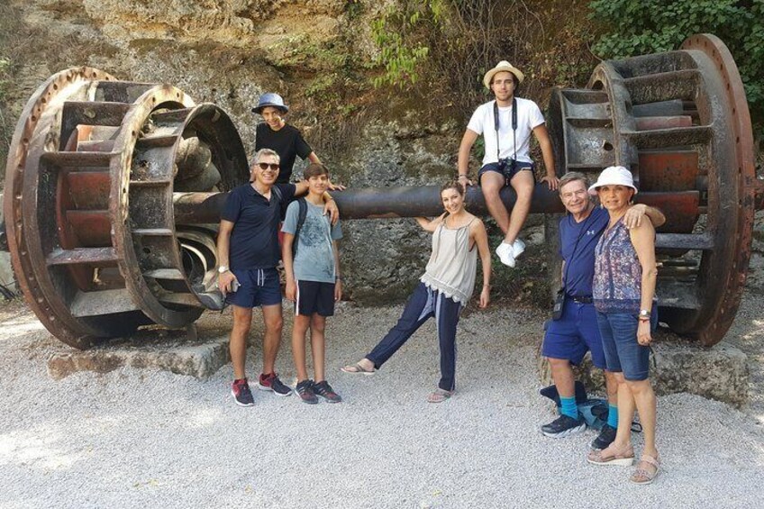 Remains of old water power station made by design of Nikola Tesla