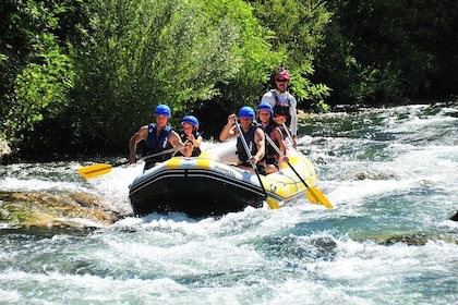 Private rafting on Cetina river with caving & cliff jumping,free photos & v...