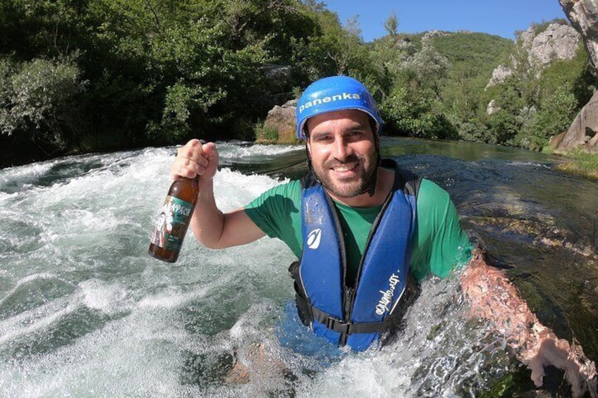 Private rafting on Cetina river with elements of canyoning & cliff jumping