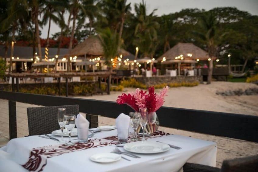 Private Sunset Romantic Dinner in Lautoka with Heli Transfer