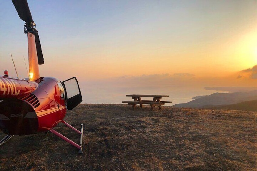 Sunset wine flight