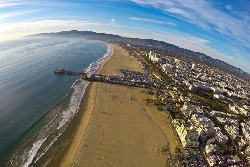 California Coast above Santa Monica 