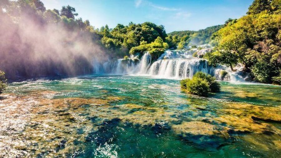 Krka Waterfalls & Skradin from Trogir, Seget, Čiovo & Kaštela