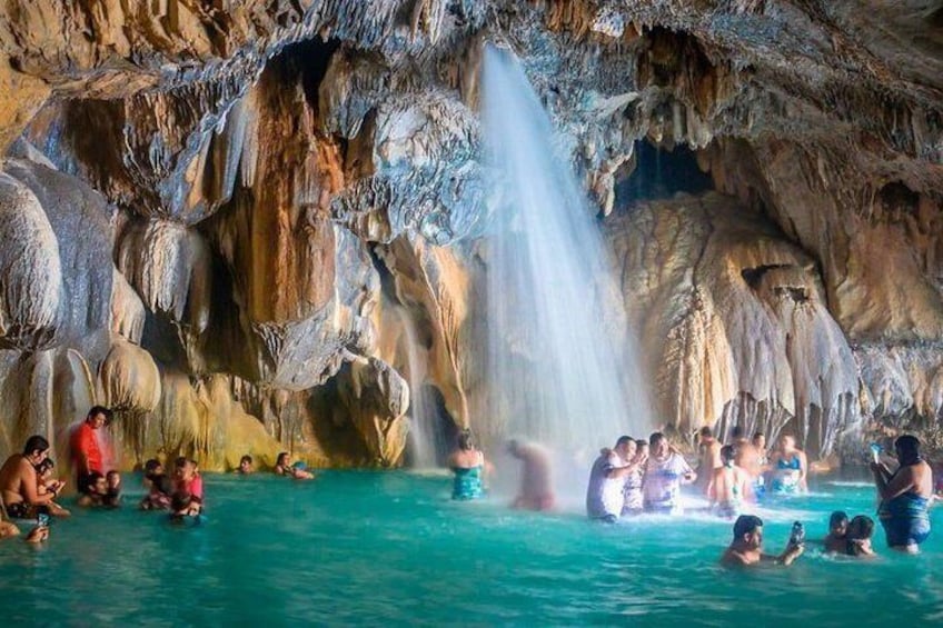 Incredible Tolantongo Caves from Cdmx