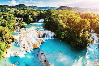 Waterfalls Agua Azul and Misol-ha