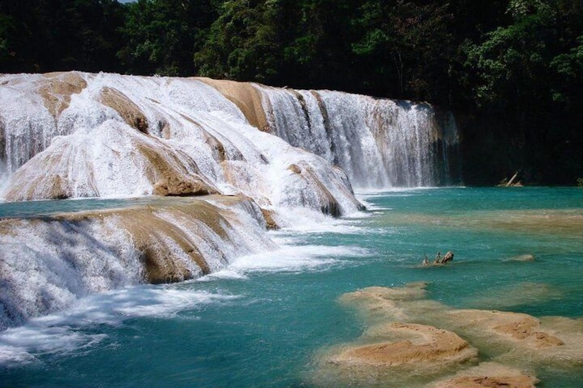 Waterfalls Agua Azul and Misol-ha