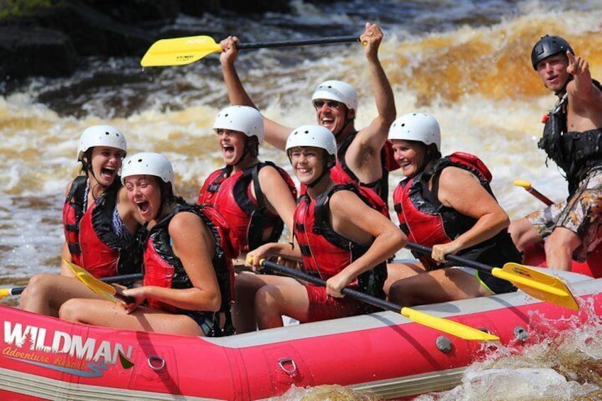 Experience the excitement of white water rafting through Pier's Gorge on the Menominee River!