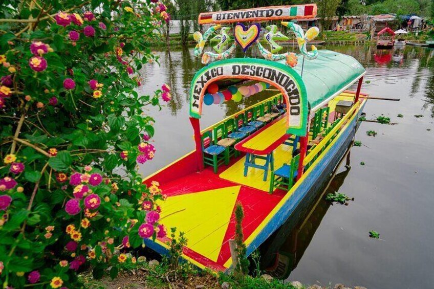 Trajinera in Xochimilco