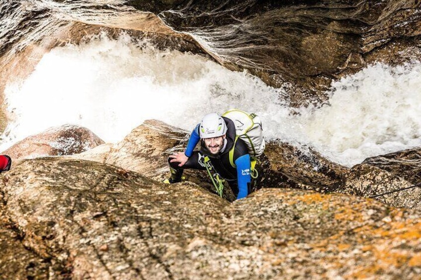 Fun canyoning in the Starzlachklamm