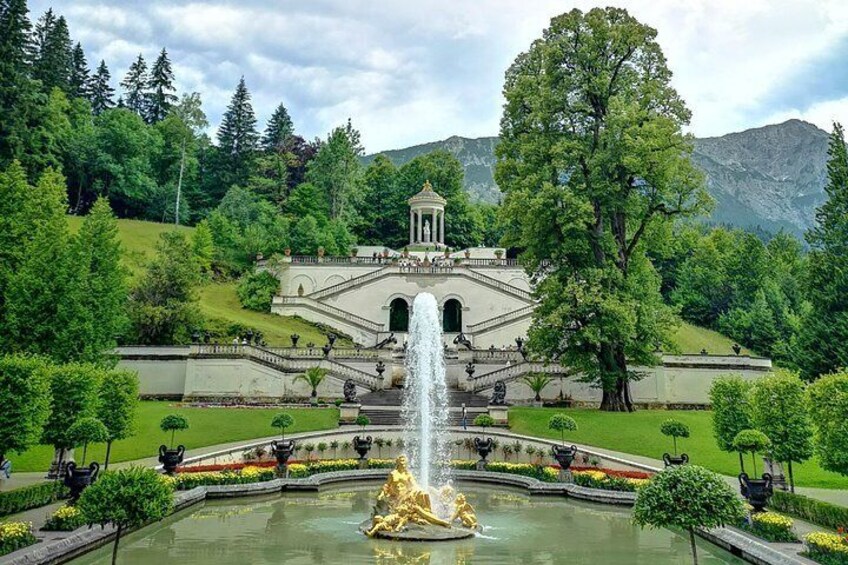  The Linderhof Palace gardens are exquisite in summer