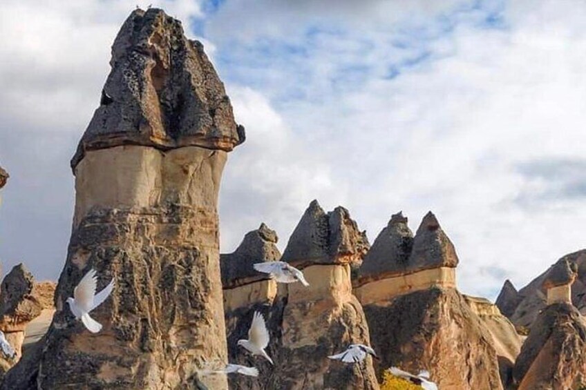 Fairy Chimneys of Cappadocia - all part of the scenery on our Horse Tours !
