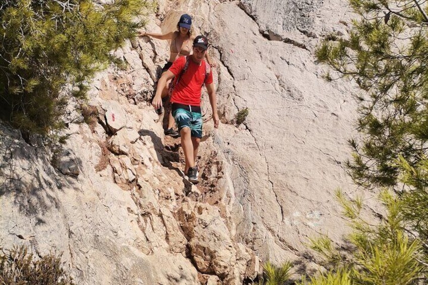 Hiking in the Calanques National Park from Luminy